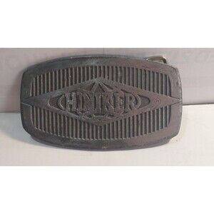 Vintage METAL: HINIKER SNOW PLOWS Belt Buckle RETRO REALLY COOL ITEM